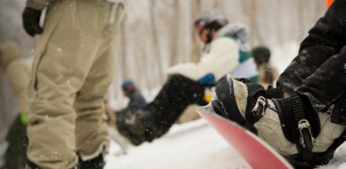 Snowboard Beinstellung