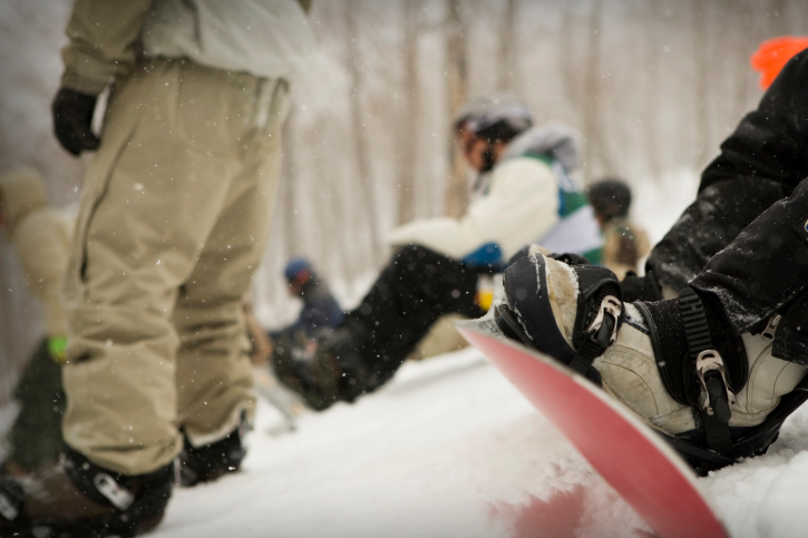 Snowboard Beinstellung