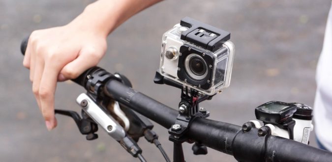 action cam an fahrrad lenker