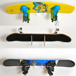 snowboard halter 4boarder mit wakeboard skateboard und snowboard