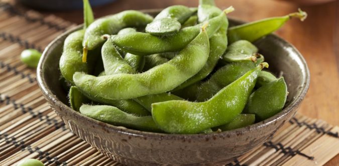 Edamame mit Meersalz