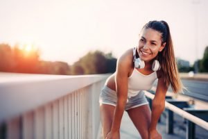 Frau beim joggen